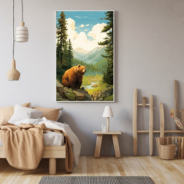 Bear Painting Cartoon